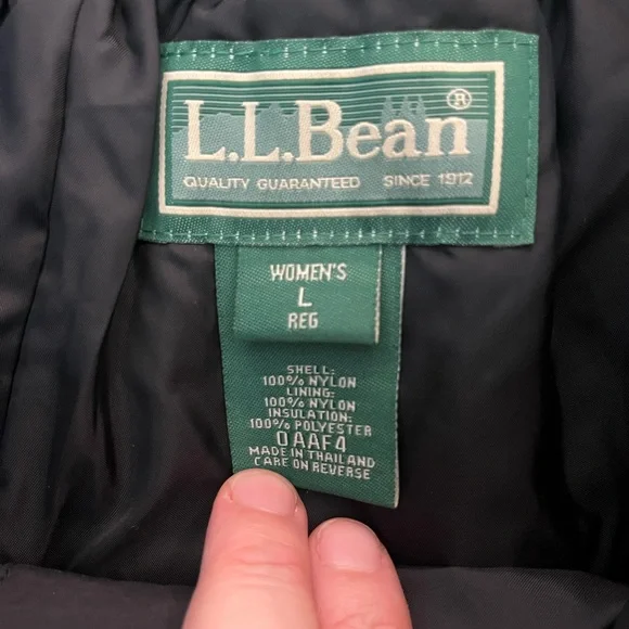 L.L. Bean Vintage women’s size L Black Snow Pants - Picture 4 of 5